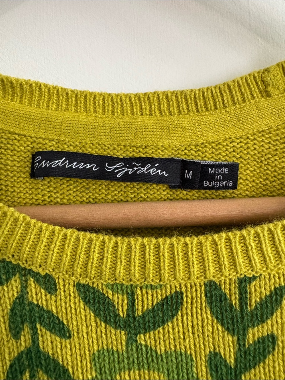 Gudrun Sjoden Green Floral Crewneck Sweater - Picture 2 of 3